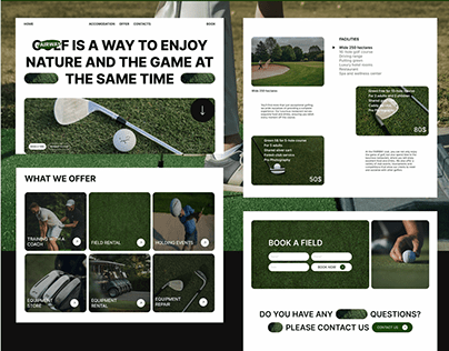 FAIRWAY golf club | Website design