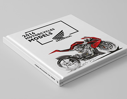 Honda Motocycle Models Book/ Illustration and editorial