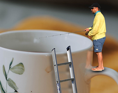 Fisherman and tea cup