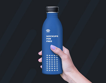 Free Plastic Bottle Mockup Template