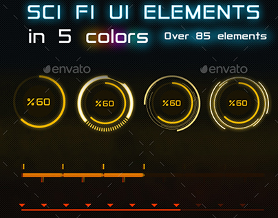 85 + Sci -Fi Game UI Elements