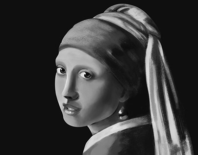 Study of "Girl with a Pearl Earring"