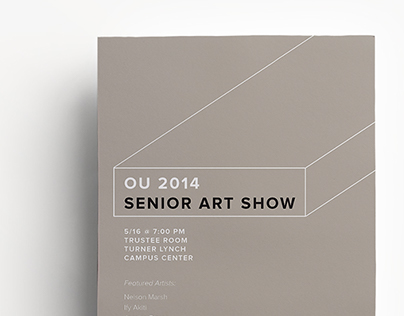 OU 2014 Senior Art Show Flyer