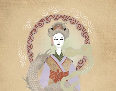 chinese goddess illustration