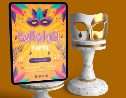 Carnival party poster