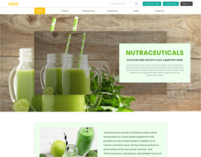Nutraceutical Landing Page
