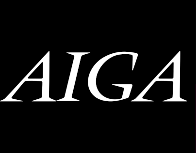 AIGA pamphlet design