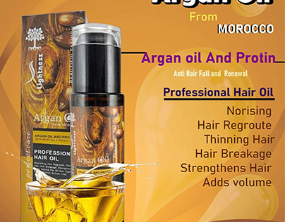 Social Media Argan Oil Product Design Template