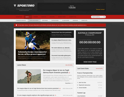 Sportimo - Sport & Events Magazine Theme