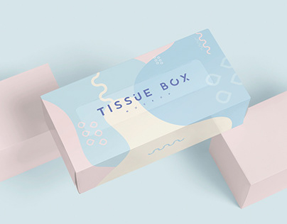 Wide Rectangle Tissue Box Mockups