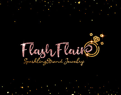 FlashFlair Glitter Logo Design