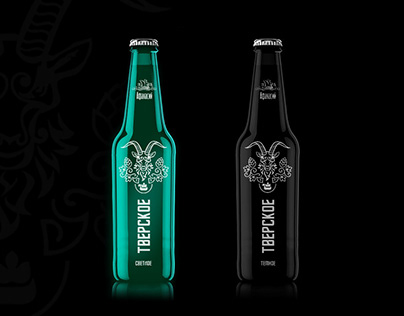 Новый дизайн этикетки для пива «Тверское»