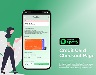Project thumbnail - Spotify - Payment Page