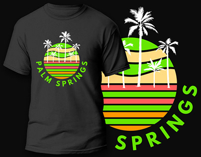 Palm Spring T-Shirt Design