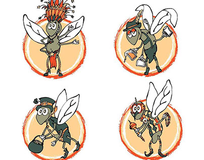 Festival Fly Illustrations