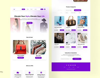 Fashion Store Landing Page