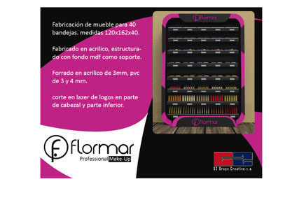 STAND de maquillaje para marca Flormar