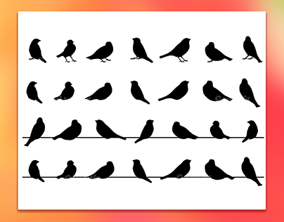Sparrow Vector Silhouettes