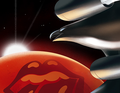 The Rolling Stones - NASA Official Mars rock poster