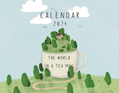 The world in a tea mug Calendar of 2024