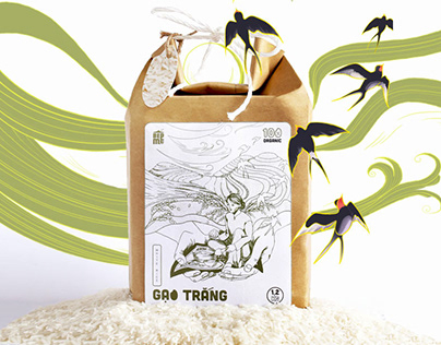 "Mother Kitchen" organic rice- packaging