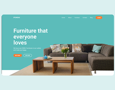 A Furniture Landing Page