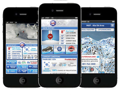 Alta Ski Area - Iphone Ap Design