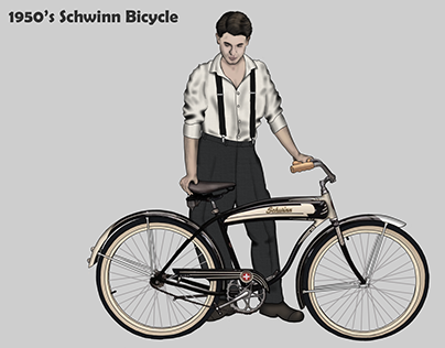 Schwinn Bicycle 50's art