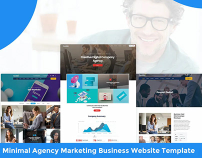 Minimal Agency Marketing Business Website Template