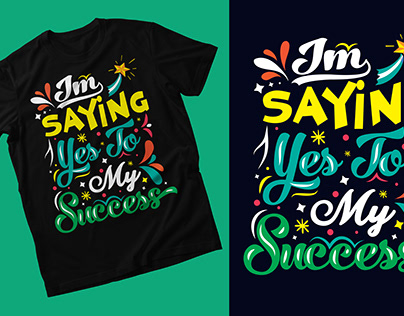 custom typography T-Shirt Design