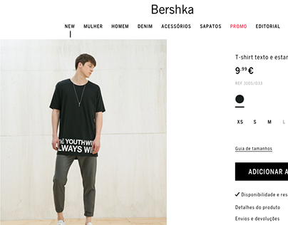 Print t-shirt / Bershka man / Spring 2016