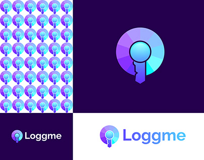 Loggme logo concept/ Key logo/ Security Logo