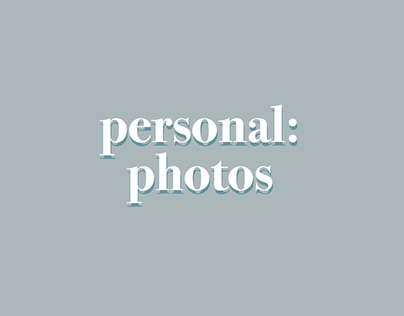 Personal: Photos