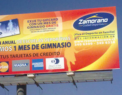 Gráfica instalada -2010- Ciudad Deportiva Iván Zamorano