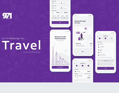 Travel Insurance Mobile App - UI/UX Redesign