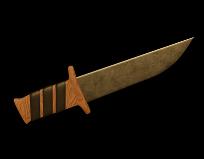 Cuchillo militar 3D