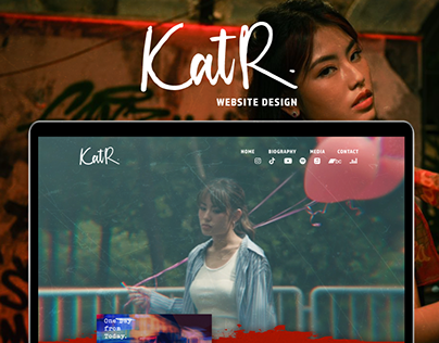 Project thumbnail - Kat Roshan / Website Design