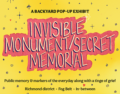 Invisible Monument/Secret Memorial - Exhibition Poster