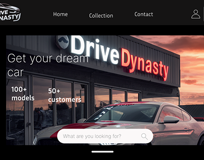 sports car dealership website design