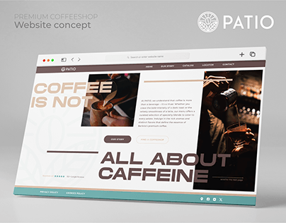 PATIO - Coffeeshop website (concept)
