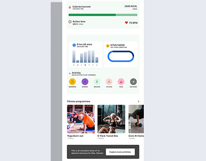 Fitness & Health Tracking App