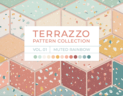 Terrazzo seamless patterns collection