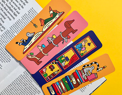 Illustrated bookmarks