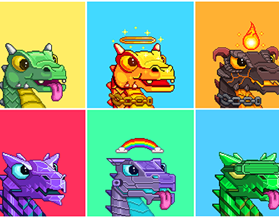 Baby Dragon Pixel art