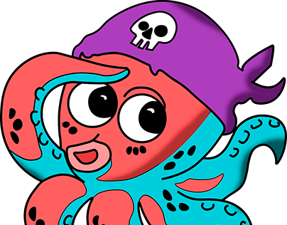 Pirate Octopus Vetorizado