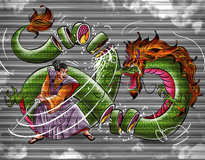 Samurai vs Dragon