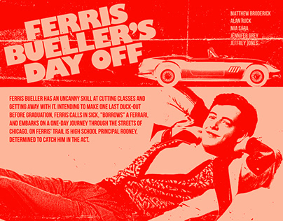 Ferris Bueller Movie Poster Design
