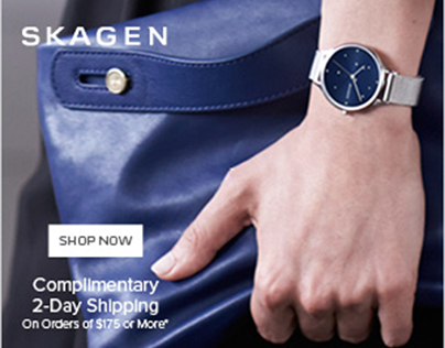 Skagen web banner ad