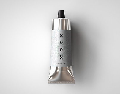 Aluminium Plastic Cosmetics Tube & Box Mock-Up