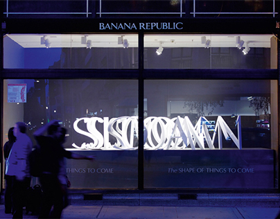 Banana Republic shop window